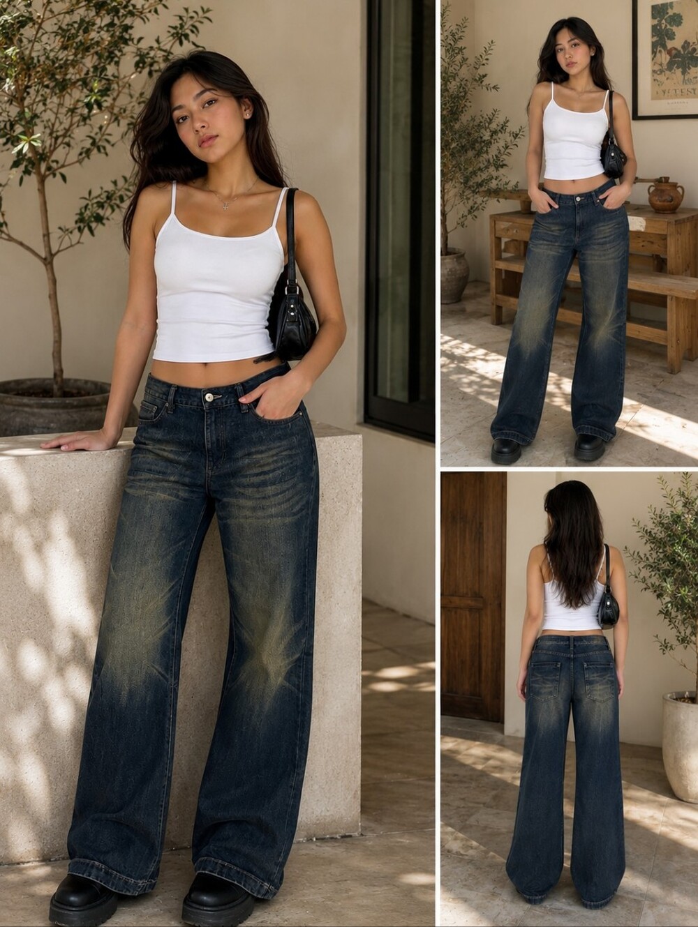 Vintage Oakley Y2K Flare Jeans NWOT Techwear Size US 27 or Size  4